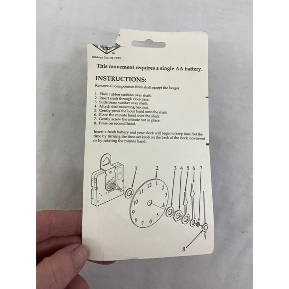 Crafts etc Clock Shoppe 3/8" thick clock face craft part NIP - Picture 3 of 4